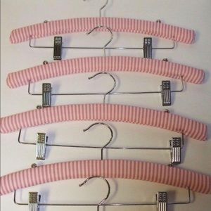 Victoria’s Secret Pink Padded Hangers with clips